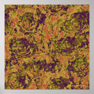 Trilling-bloemcamouflage Poster