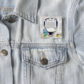 Trillingen van de schepping vierkante button 5,1 cm (In situ)