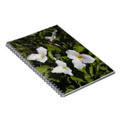 Trillium grandiflorum, Michigan's Boven schiereila Notitieboek (Rechterzijde)