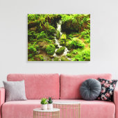 Trillium-Herfsten in het nationaal park Redwood Canvas Afdruk (Insitu (Woonkamer))