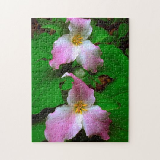 Trillium-wildbloem Legpuzzel (Verticaal)