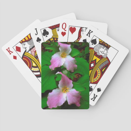 Trillium Wildflower Speelkaarten (Achterkant)