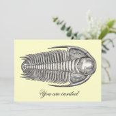  trilobietuitnodiging kaart (Staand voorkant)