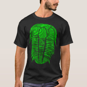 Trilobite Fossil Vector Emerald Pattern T-shirt