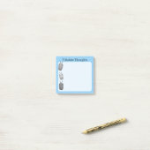 Trilobite Thoughts- Prehistoric Fossil Post-it® Notes (Op bureau)