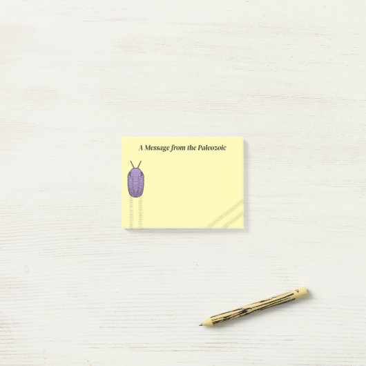 Trilobite Trackway - Bericht van het Paleozoïcum Post-it® Notes (Op bureau)