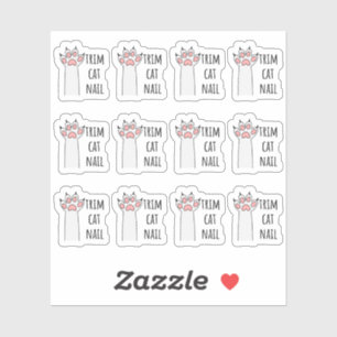 Trim kat nagels knippen nagel huisdier grooming pl sticker