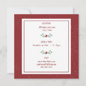 Trim-L'Arbre de Noël - Fête - Invitation (Dos)