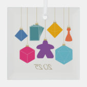Trim the Tree with Board Games Glass Ornament (Achterkant)
