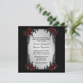 Trimestre français Faire-part de mariage à thème F (Debout devant)