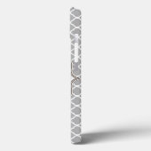 Trimestre gris Latti Monogramme Coque ipad initial (Verso / Gauche)
