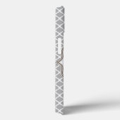 Trimestre gris Latti Monogramme Coque ipad initial (Verso / Droite)
