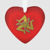 Trinacria Gold Red Heart (devant)