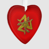 Trinacria Gold Red Heart (devant)