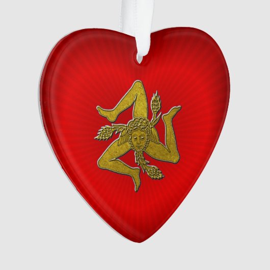 Trinacria Gold Red Heart (devant)