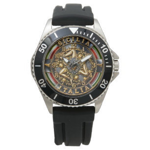 Trinacria Sicilië Italië Horloge