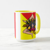 Trinacria sicilienne Mug (Devant droit)