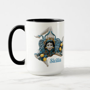 Trinacria van Sicilië Driepotig symbool Sicilia Mok