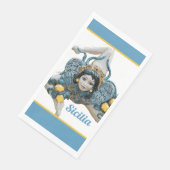 Trinacria van Sicilië, symbool met drie poten Sici Servet (Hoek)