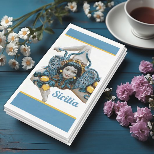 Trinacria van Sicilië, symbool met drie poten Sici Servet