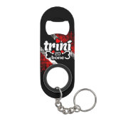 Trini 2 De Bone (jouw naam) Mini Flessenopener (Achterkant)