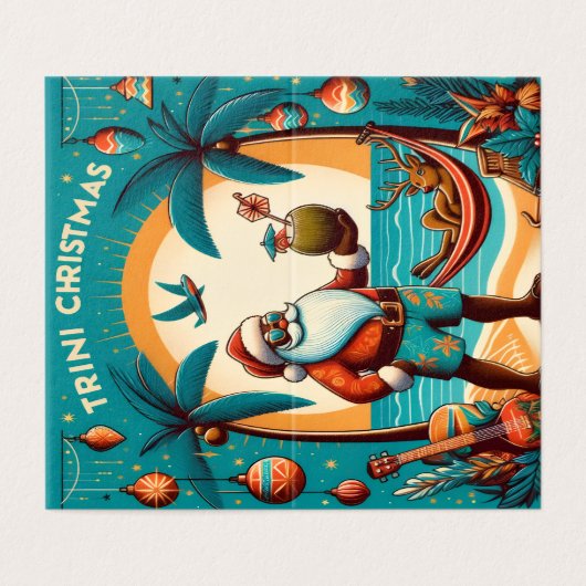 TRINI CHRISTMAS POSTCARD (Outside Unfolded)