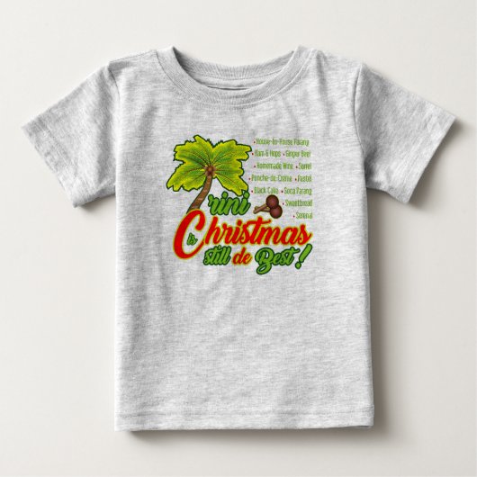 Trini-kerstman-Baby Romper (Voorkant)