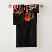 Trini Kerstmis is de beste op BLACK Bad Handdoek (Insitu)