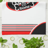 Trini to de Bone on )Uw kleur) Theedoek (Gevouwen)