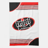 Trini to de Bone on )Uw kleur) Theedoek (Verticaal)