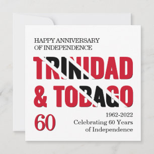 TRINIDAD 60e Jubileum Kaart Onafhankelijkheid