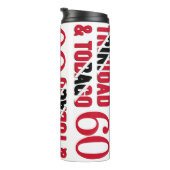 TRINIDAD 60e Jubileum monogram Thermosbeker (Geroteerd rechts)