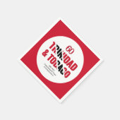 TRINIDAD 60e Jubileum Onafhankelijkheid Servet (Hoek)