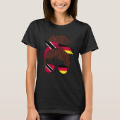 Trinidad and Germany Mix Half Trinidadian half Ger T-shirt (Voorkant)