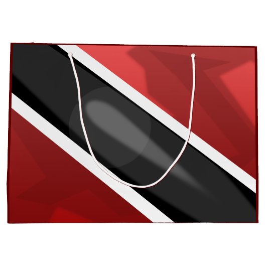 Trinidad and Tobago Flag Gift Bag Groot Cadeauzakje (Achterkant)