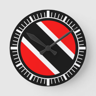 Trinidad and Tobago Flag Ronde Klok