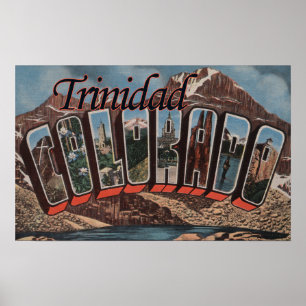 Trinidad, Colorado - grote letterscènes Poster