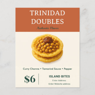 Trinidad Doubles Caribbean Voedselbedrijf Elegant Flyer