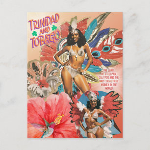 Trinidad en Tobago Ansichtkaart Iconische Carnaval Briefkaart
