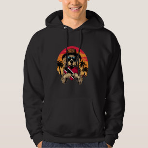 Trinidad en Tobago Dog Sunset Heart Trinidadiaanse Hoodie