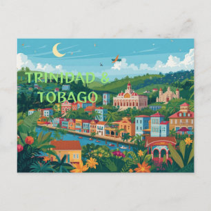 Trinidad en Tobago een eilandnatie  Ansichtkaart Briefkaart