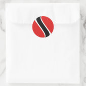 Trinidad en Tobago Fisheye Flag Sticker (Tas)