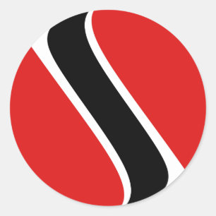 Trinidad en Tobago Fisheye Flag Sticker
