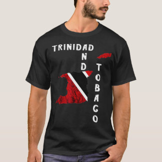 Trinidad en Tobago kaart Pride Trinidadian Roots F T-shirt