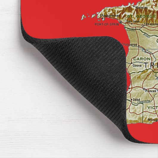 Trinidad en Tobago Map Mousepad Muismat (Hoek)