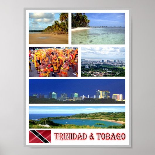 Trinidad en Tobago - Mozaïek - Poster (Voorkant)