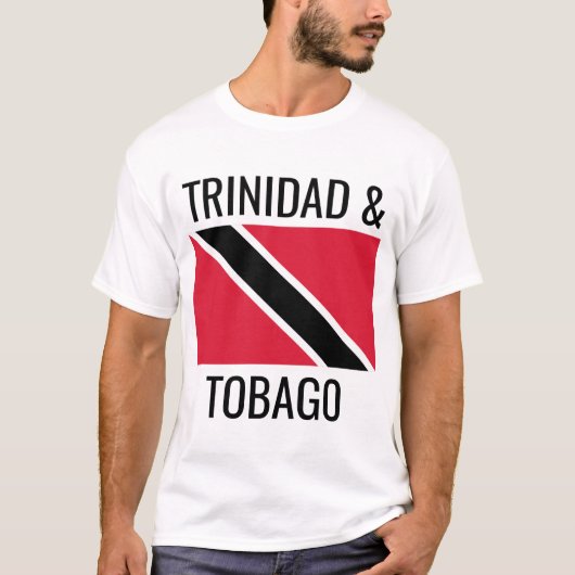 Trinidad en Tobago // Nationale vlag van een werel T-shirt (Voorkant)