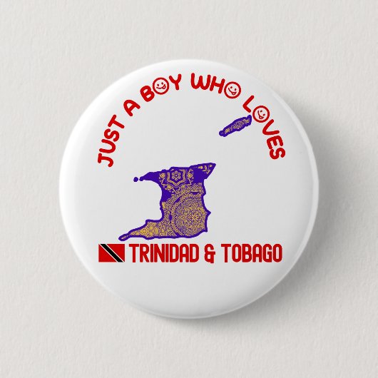 Trinidad en Tobago Ronde Button 5,7 Cm (Voorkant)