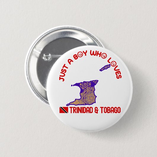 Trinidad en Tobago Ronde Button 5,7 Cm (Voorkant /achterkant)