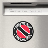 Trinidad en Tobago Round Emblem Magneet (Insitu (Vaatwasser))